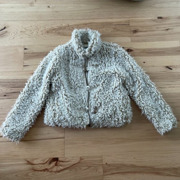 Anthropologie Brenna Faux Fur Coat M - Picture 4 of 12